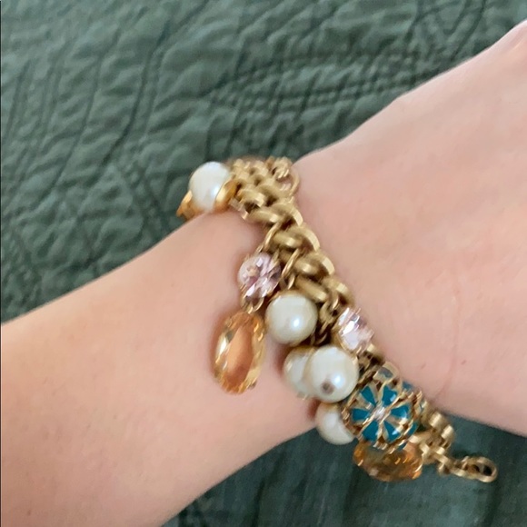 J Crew Bracelet Gold Tone Nwot - Picture 2 of 5